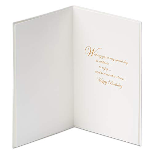 Very Special Happy Birthday Papyrus Handmade Birthday Card with Vellum & Gold Foil