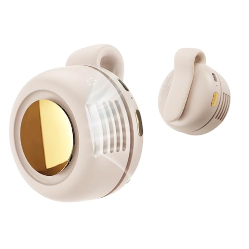 Portable Bladeless Clip-On Fan with 3 Adjustable Speeds - Ultra Quiet for Travel & Outdoor Use