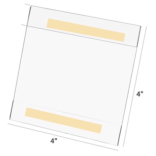 4x4 Vertical Acrylic Picture Frames - Set of 6 Clear Floating Frames