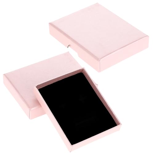 DIVINA VITAE Small Pink Jewelry Gift Boxes with Lids - 2 Pack