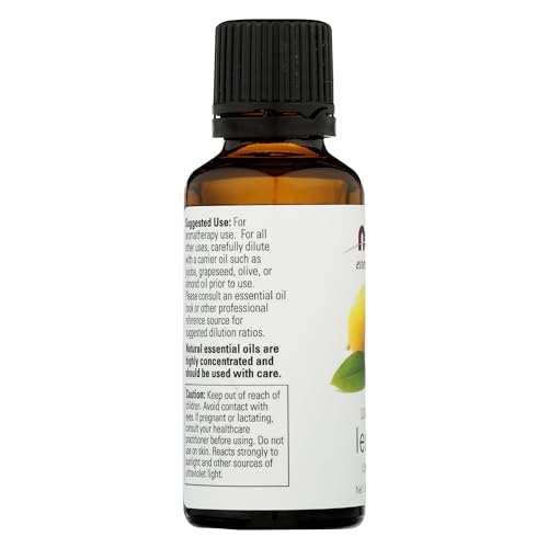 Now Foods Lemon Essential Oil - 1 fl oz (30 ml) Pure Cold-Pressed