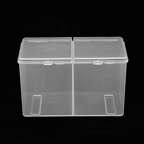 FILFEEL Cotton Pad Holder - 2-Grid Makeup Storage Organizer