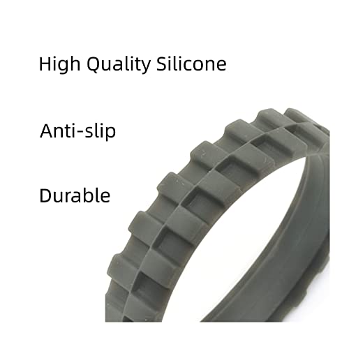 Bumooby Replacement Wheel Tires for iRobot Roomba - Grey, 4 Pack