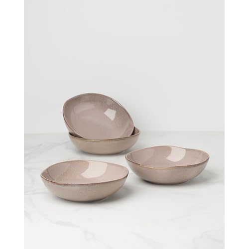 Oneida 899212 Organic Shades Clay Pasta Bowls, Set Of 4, Service For 4