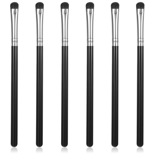 Xyembu 6-Piece Eye Makeup Brush Set, Black Concealer and Eyeshadow Brushes