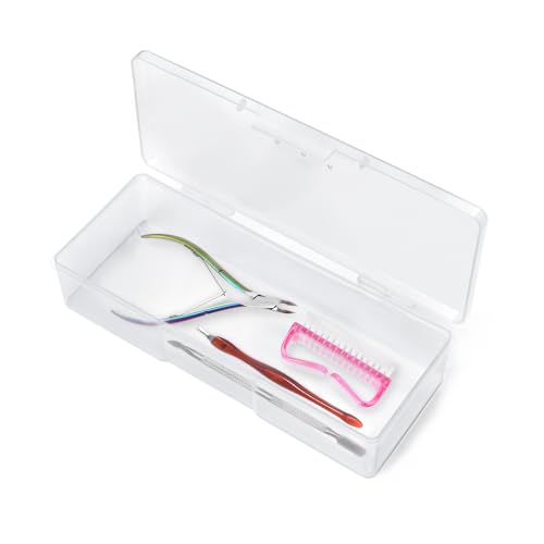 Clear Nail Art Storage Box for Manicure Tools | Durable Organizer