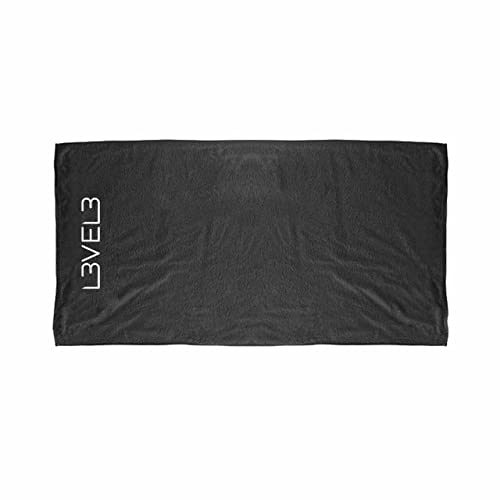 Premium 100% Cotton Shaving Towel - Soft, Absorbent, Black