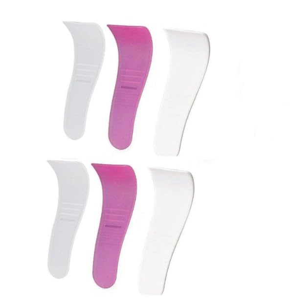 Dwuww Silicone Wax Spatulas 6-Piece Reusable Non-Stick Hair Removal Applicator