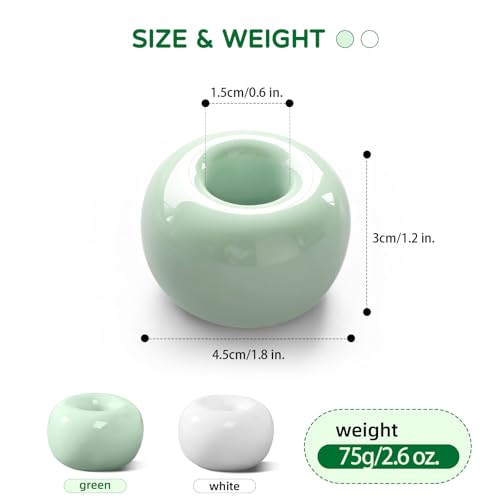Ceramic Toothbrush Holder Set - Sleek & Multi-Purpose Bathroom Storage