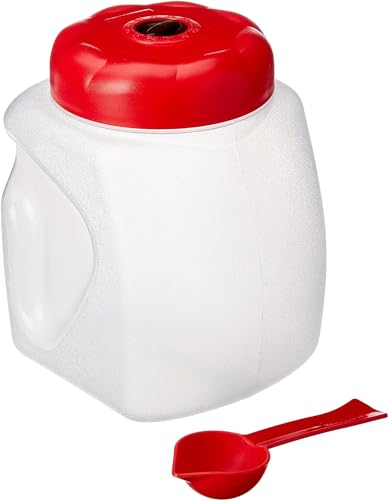 Large 22 oz Coffee Storage Container with Scoop - BPA-Free Plastic Jar for Ground Coffee & Dry Food