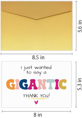 Gigantic Thank You Card for Friends, Family, and Teachers