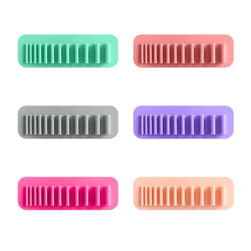 Wall-Mounted Makeup Brush Organizer Silicone Storage Rack for Cosmetics