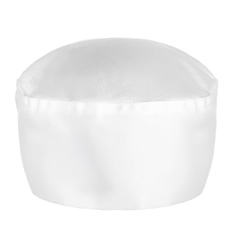 White Chef Hat for Men and Women - Comfortable Breathable Beanie
