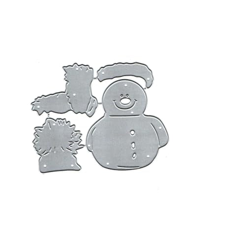 Metal Die Cuts for Scrapbooking and Card Making - Snowman Snowflake Flower Leaf