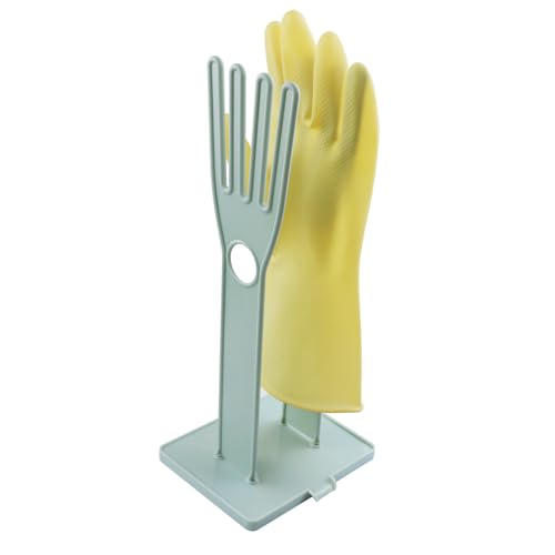 Kitchen Glove Holder Rack - Reusable Plastic Mitt Organizer for Sink Side Drying