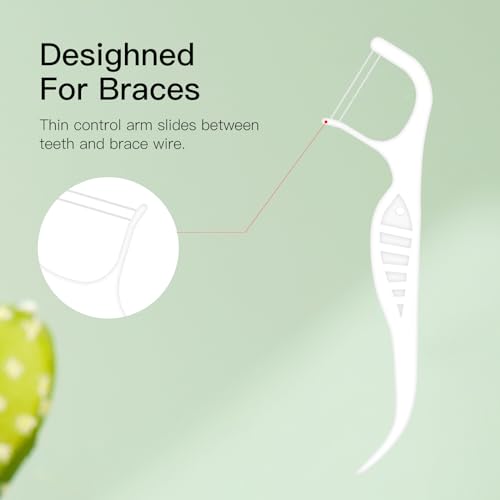 Orthodontic Flossers for Braces - 100 Count Dental Floss Picks