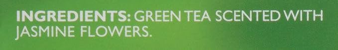 Twinings Green Tea - Fragrant Jasmine Flavor, Individually Wrapped, 20 Teabags for Hot or Iced Enjoyment
