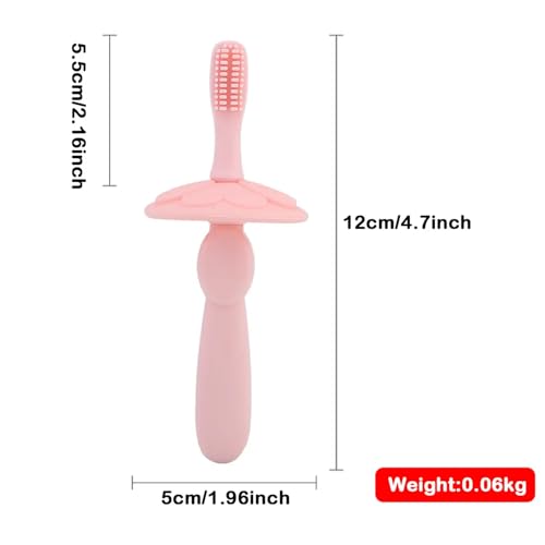 GIAVGIAV Baby Silicone Toothbrush Set with Soft Bristles and Finger Brush