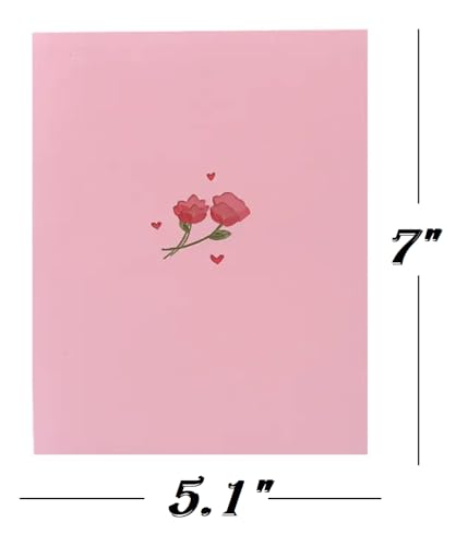 3D Pink Love Pop-Up Card for Valentine's Day & Mother's Day