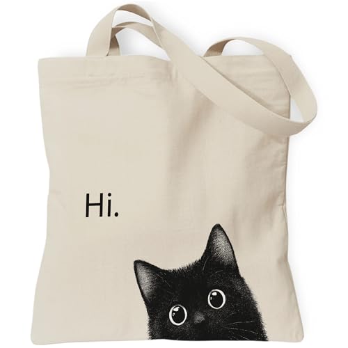 Canvas Tote Bag for Pet Lovers - 13.8" Aesthetic Design with Pocket