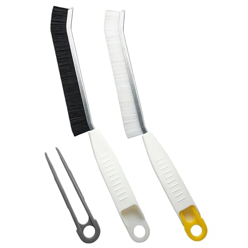 2-Pack Stiff Nylon Crevice Cleaning Brush Set for Home Use