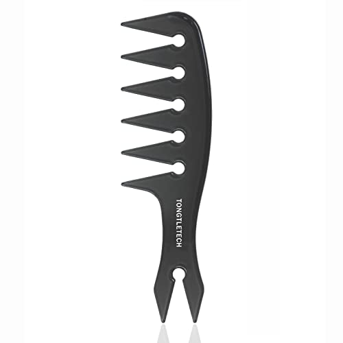 Wide Tooth Texture Comb for Men Hair Styling and Oil Heads