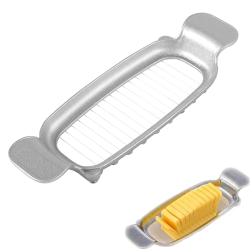 Gyinere Stainless Steel Butter Slicer with Wire Cutter for Cheese Squares