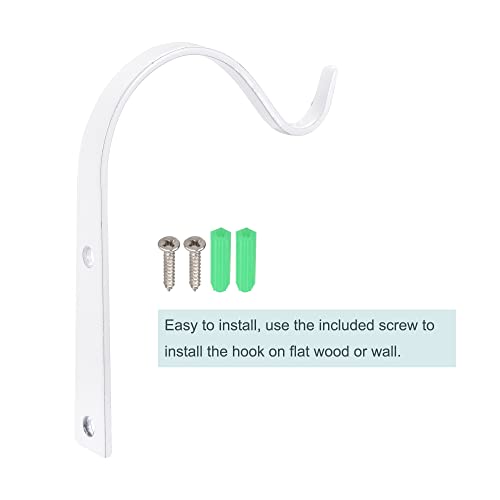 MECCANIXITY 4-Inch Iron Wall Hooks - Heavy Duty Wall Mount Brackets, 2-Pack