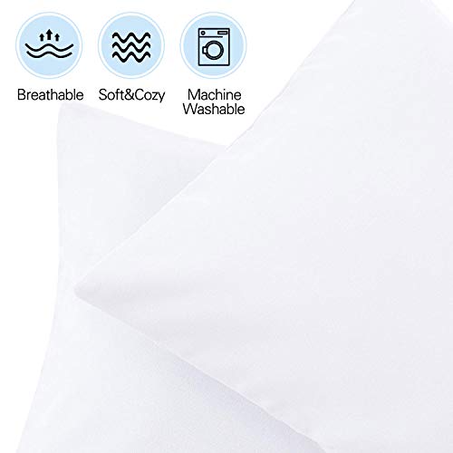 100% Cotton Toddler Pillowcase Set - 14x20 Inches, Hypoallergenic & Soft