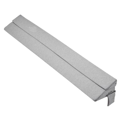 VEVOR Bed Wedge Pillow for Headboard, King Size, 76"x10"x6" Bed Gap Filler, Fill 0-7" Gap Between Headboard and Mattress, 25D Foam Mattress Wedge Headboard Pillow with Side Pocket, for Backrest, Gray