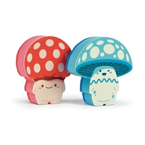 Fred & Friends Fun Guys Mushroom Kitchen Sponges, Set of 2
