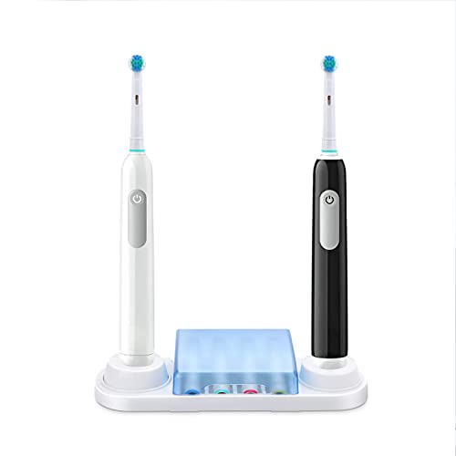 Electric Toothbrush Holder for Braun Oral-B with Charger & Brush Head Storage