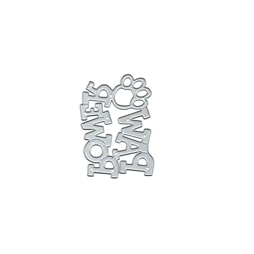 Metal Cutting Dies Cat Claws Paw & Flower Branch Stencil for Scrapbooking