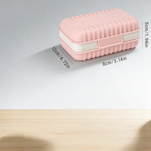 Leakproof Travel Soap Case with Lid - Portable Soap Dish for Camping & Travel