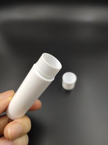 25Pcs Empty Lip Balm Tubes 5g - Refillable White Chapstick Containers