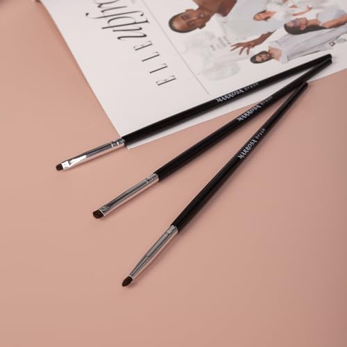 MARROSA Small Eyeshadow Brushes Set - Natural Pony Hair Mini Smudge Brush