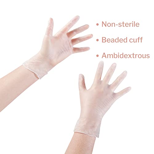 McKesson Vinyl Exam Gloves - Non-Sterile, Powder-Free, Small, 100 Count