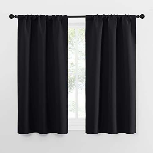NICETOWN Blackout Curtains for Kitchen - 34" x 54" Thermal Drapes (2 Panels)