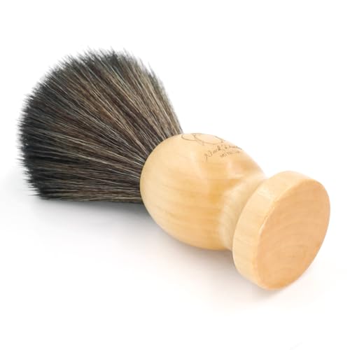 Menesia Small Barber Neck Duster Brush with Wood Handle