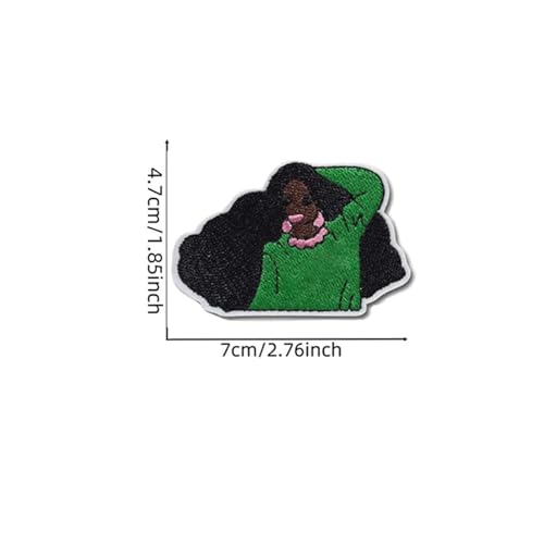 18-Piece Sorority Embroidered Iron-On Patch Set for DIY Crafts
