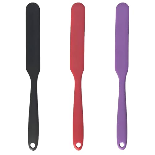 3-Piece Silicone Jar Spatula Set - Heat-Resistant & Dishwasher Safe