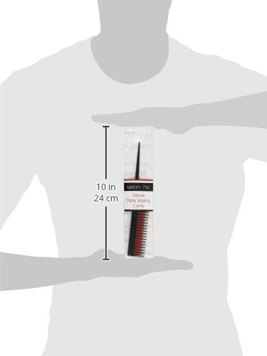 Salonchic Deluxe Triple Teasing Comb for Hair Volume and Styling