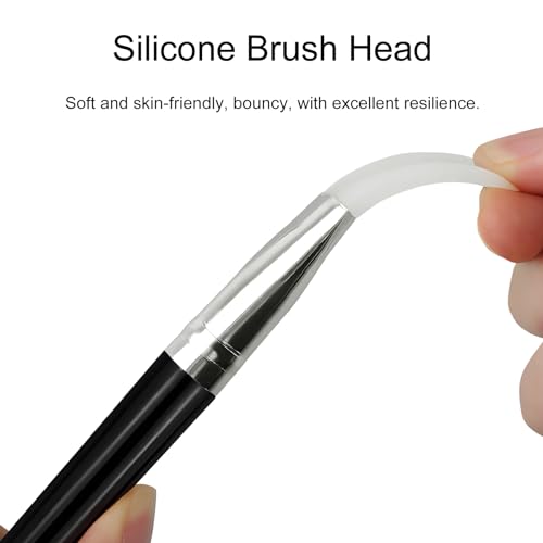 Kootinn Silicone Face Mask Brush Applicator Set - 4 Pcs Black