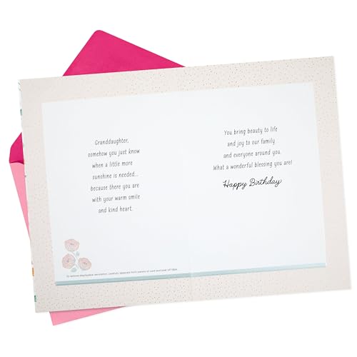 Hallmark Birthday Card for Granddaughter with Removable Heart Ornament