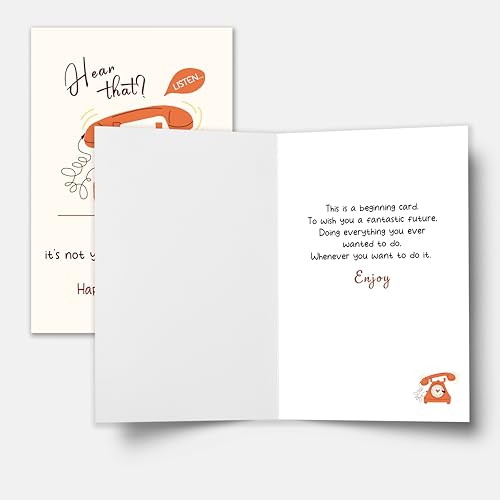 Cheeklee Funny Retirement Card for Him & Her - Humorous Leaving Card & Gift - Retirement Celebration for Friends, Bosses, Family - 8.1 x 5.3 Inches