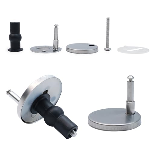 WDONAY Toilet Seat Hinge Fixings - 1.85" Top Fix Quick Release Screws