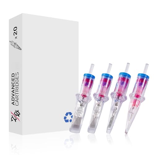 Assorted Tattoo Cartridge Needles 20pcs Disposable Mixed Sizes