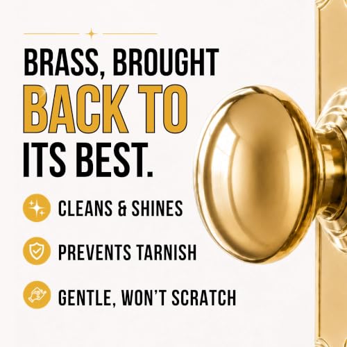 HOPE'S Brass Polish & Cleaner, 8 Fl Oz - Tarnish Remover for Copper, Chrome, Silver