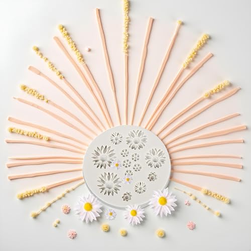 Daisy Flower Silicone Mold for Cake Decorating & Candy Making