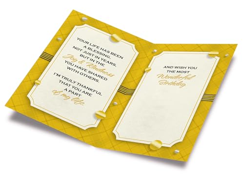 90th Birthday Greeting Card - Made in USA, Thick Card Stock, Eco-Friendly Envelope, 5x7.75 inches